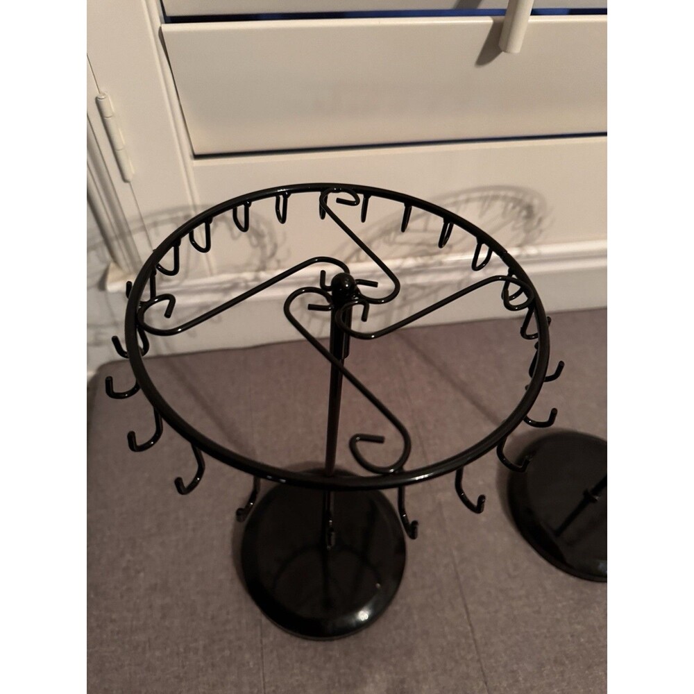 2 Rotating Necklace Holder Jewelry Organizer Display Stand 14-Inch 23 Hooks - Picture 2 of 6